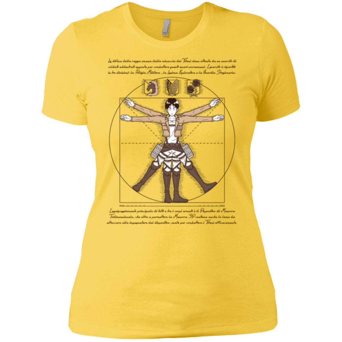 T-Shirts Vibrant Yellow / X-Small VITRUVIAN TRAINEE Women's Premium T-Shirt