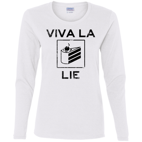 T-Shirts White / S Viva La Lie Women's Long Sleeve T-Shirt