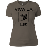 T-Shirts Warm Grey / X-Small Viva La Lie Women's Premium T-Shirt