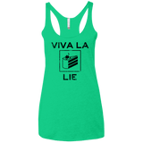 Viva La Lie Women's Triblend Racerback Tank