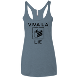 Viva La Lie Women's Triblend Racerback Tank