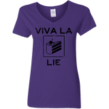 T-Shirts Purple / S Viva La Lie Women's V-Neck T-Shirt