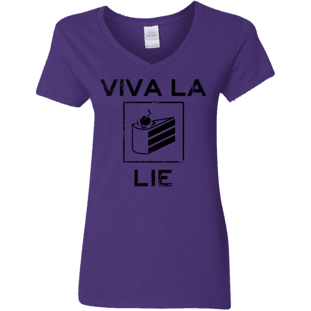 T-Shirts Purple / S Viva La Lie Women's V-Neck T-Shirt