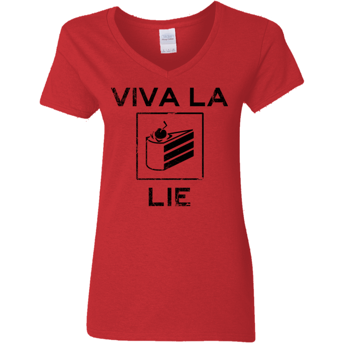 T-Shirts Red / S Viva La Lie Women's V-Neck T-Shirt