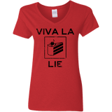 T-Shirts Red / S Viva La Lie Women's V-Neck T-Shirt