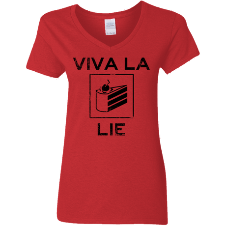 T-Shirts Red / S Viva La Lie Women's V-Neck T-Shirt