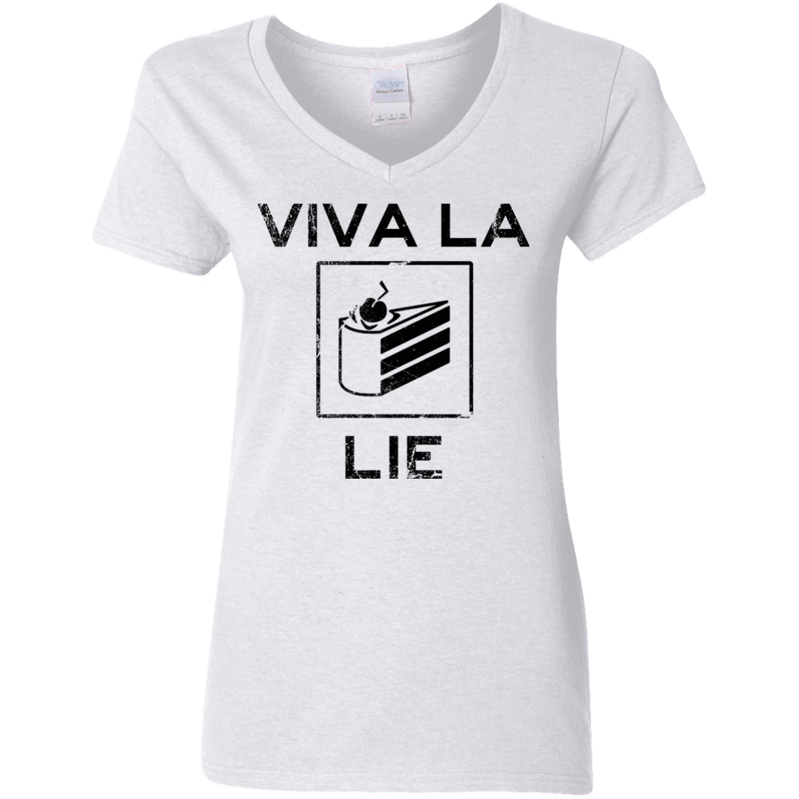 T-Shirts White / S Viva La Lie Women's V-Neck T-Shirt