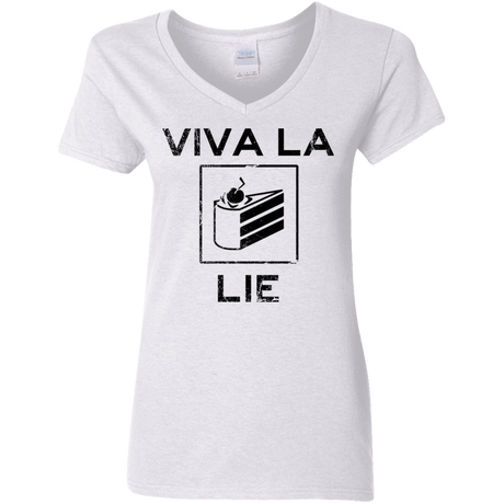 T-Shirts White / S Viva La Lie Women's V-Neck T-Shirt