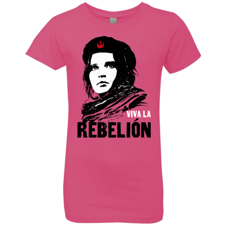 T-Shirts Hot Pink / YXS Viva la Rebelion Girls Premium T-Shirt