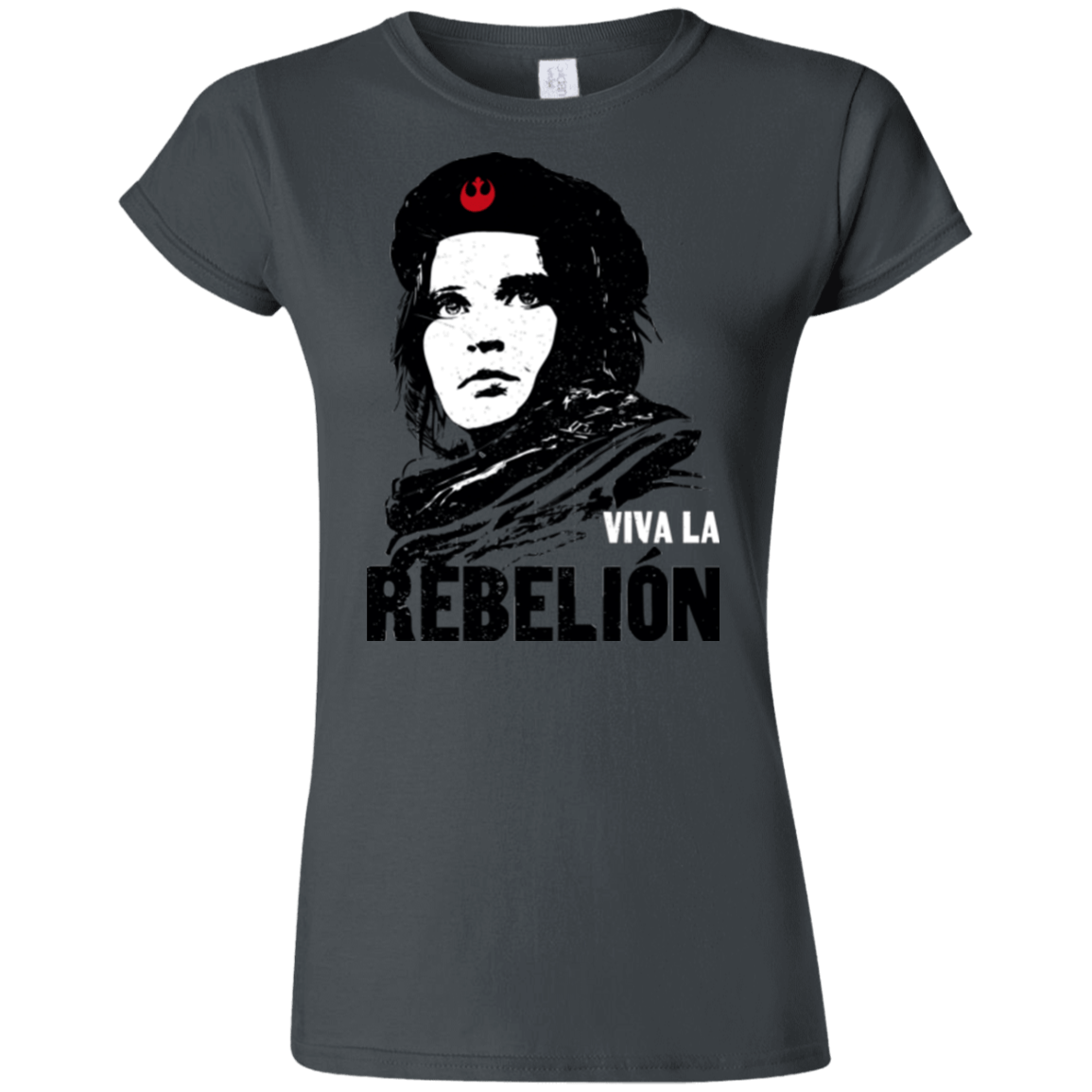 T-Shirts Charcoal / S Viva la Rebelion Junior Slimmer-Fit T-Shirt