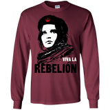 T-Shirts Maroon / S Viva la Rebelion Men's Long Sleeve T-Shirt