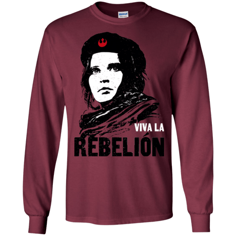 T-Shirts Maroon / S Viva la Rebelion Men's Long Sleeve T-Shirt