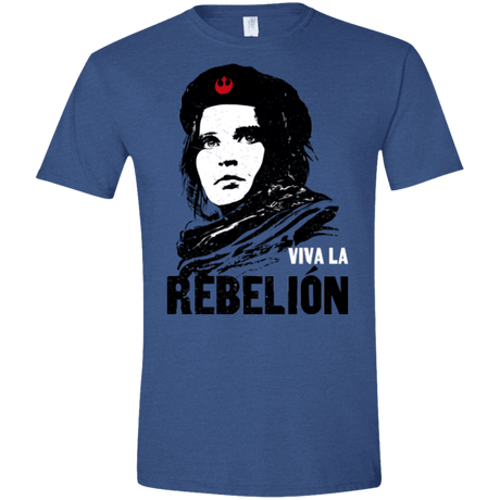 T-Shirts Heather Royal / X-Small Viva la Rebelion Men's Semi-Fitted Softstyle