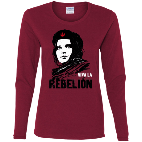 T-Shirts Cardinal / S Viva la Rebelion Women's Long Sleeve T-Shirt