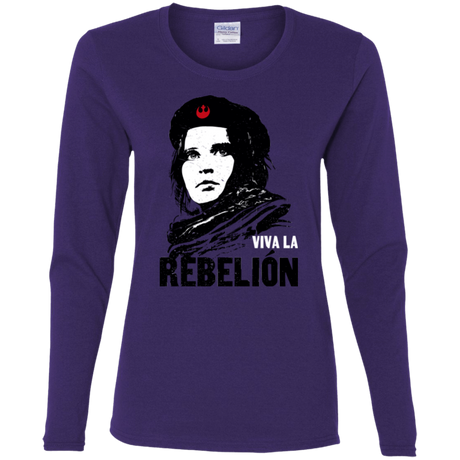 T-Shirts Purple / S Viva la Rebelion Women's Long Sleeve T-Shirt