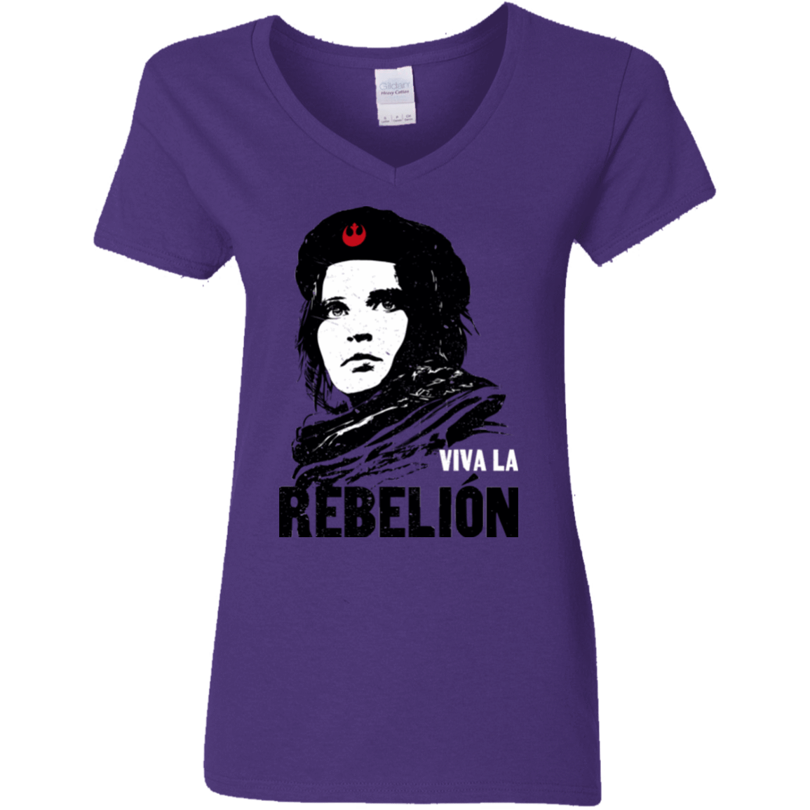 T-Shirts Purple / S Viva la Rebelion Women's V-Neck T-Shirt