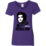 T-Shirts Purple / S Viva la Rebelion Women's V-Neck T-Shirt