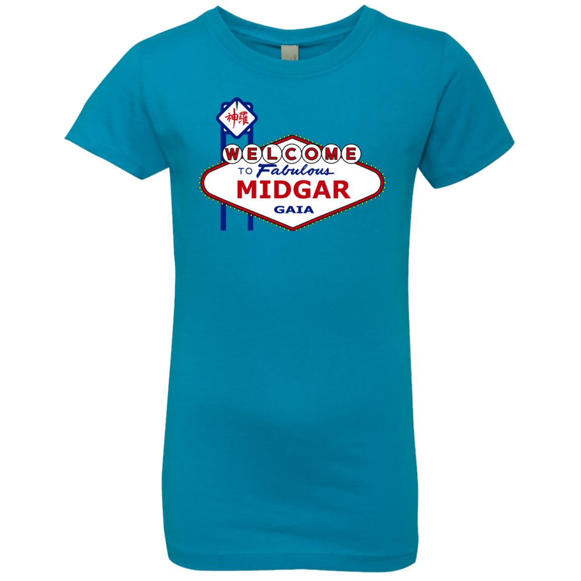 T-Shirts Turquoise / YXS Viva Midgar Girls Premium T-Shirt