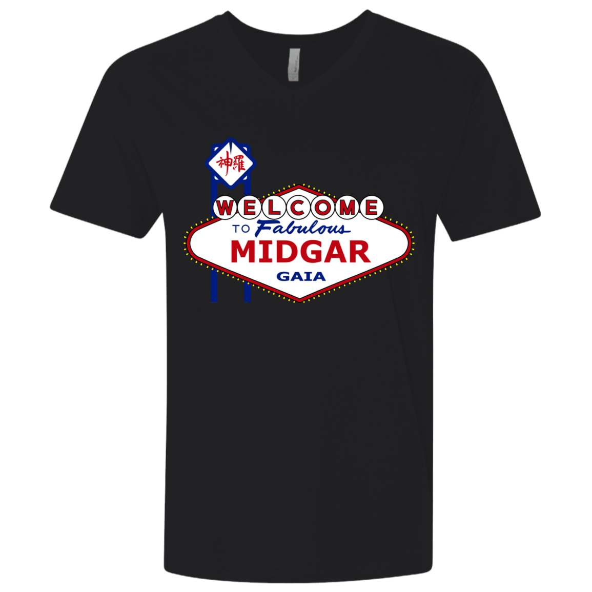 T-Shirts Black / X-Small Viva Midgar Men's Premium V-Neck