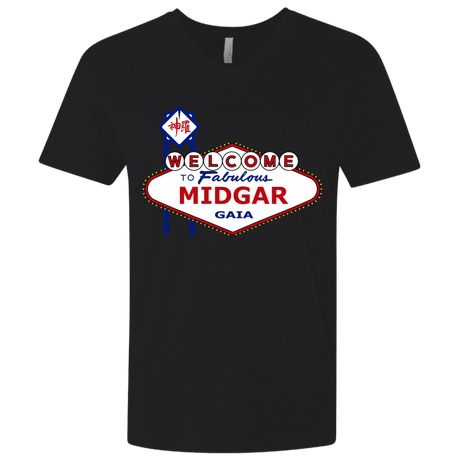 T-Shirts Black / X-Small Viva Midgar Men's Premium V-Neck