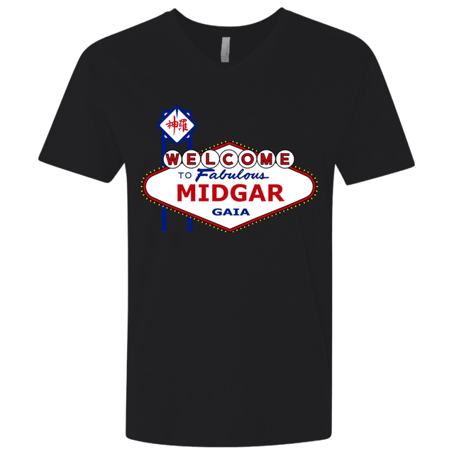 T-Shirts Black / X-Small Viva Midgar Men's Premium V-Neck