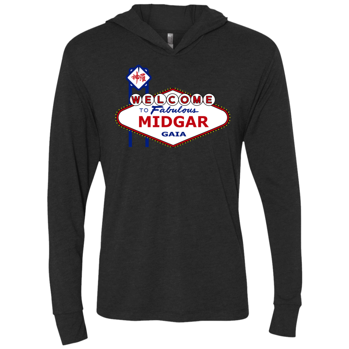 T-Shirts Vintage Black / X-Small Viva Midgar Triblend Long Sleeve Hoodie Tee