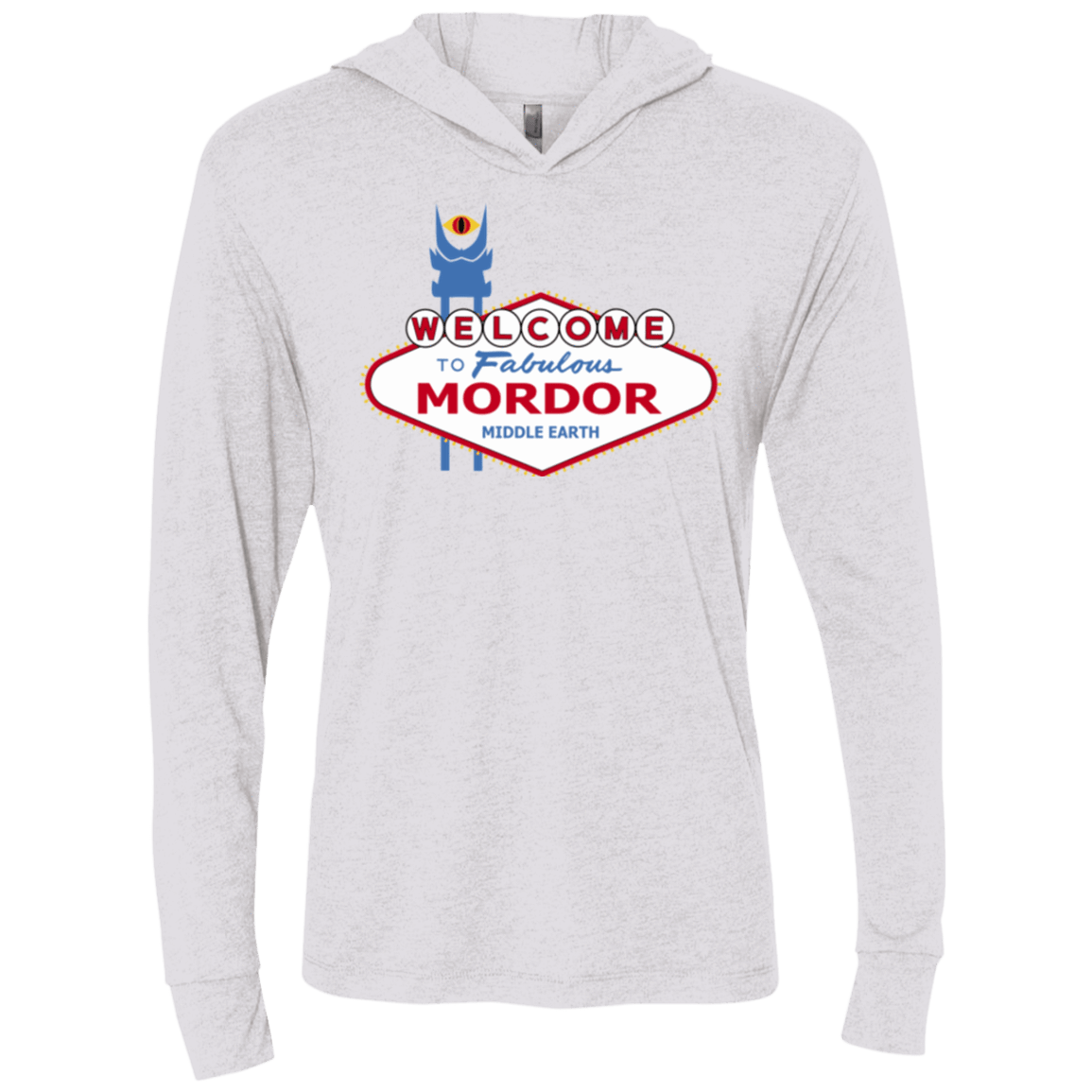 T-Shirts Heather White / X-Small Viva Mordor Triblend Long Sleeve Hoodie Tee