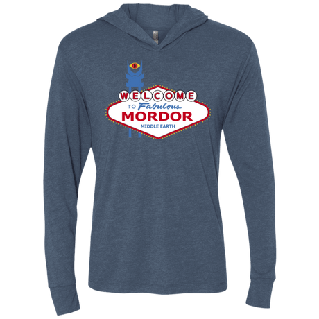 T-Shirts Indigo / X-Small Viva Mordor Triblend Long Sleeve Hoodie Tee