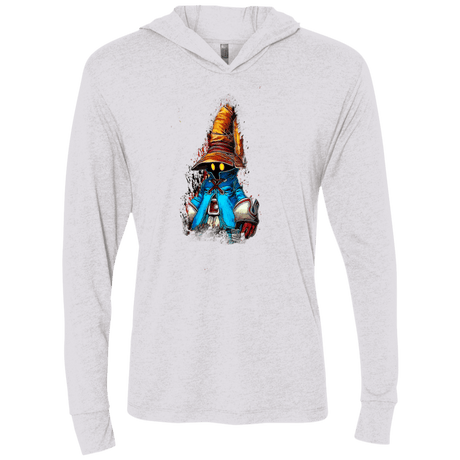 T-Shirts Heather White / X-Small VIVI Triblend Long Sleeve Hoodie Tee