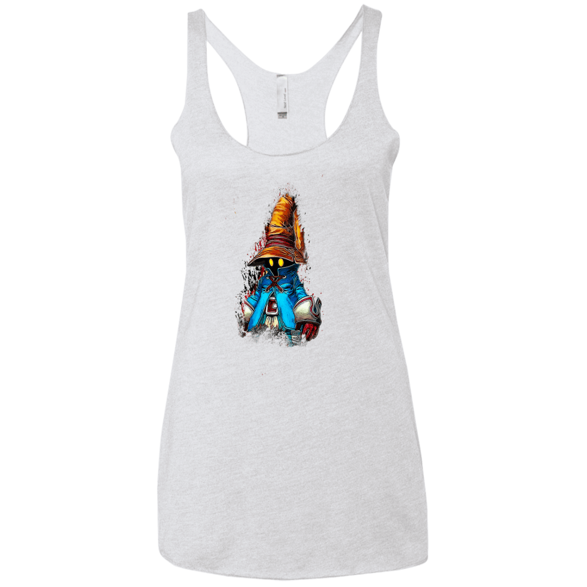 T-Shirts Heather White / X-Small VIVI Women's Triblend Racerback Tank
