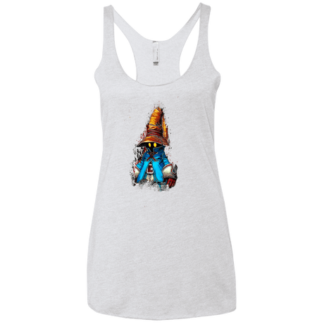 T-Shirts Heather White / X-Small VIVI Women's Triblend Racerback Tank