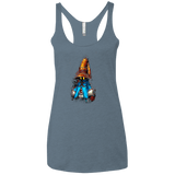 T-Shirts Indigo / X-Small VIVI Women's Triblend Racerback Tank