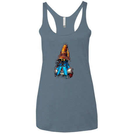T-Shirts Indigo / X-Small VIVI Women's Triblend Racerback Tank