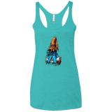 T-Shirts Tahiti Blue / X-Small VIVI Women's Triblend Racerback Tank