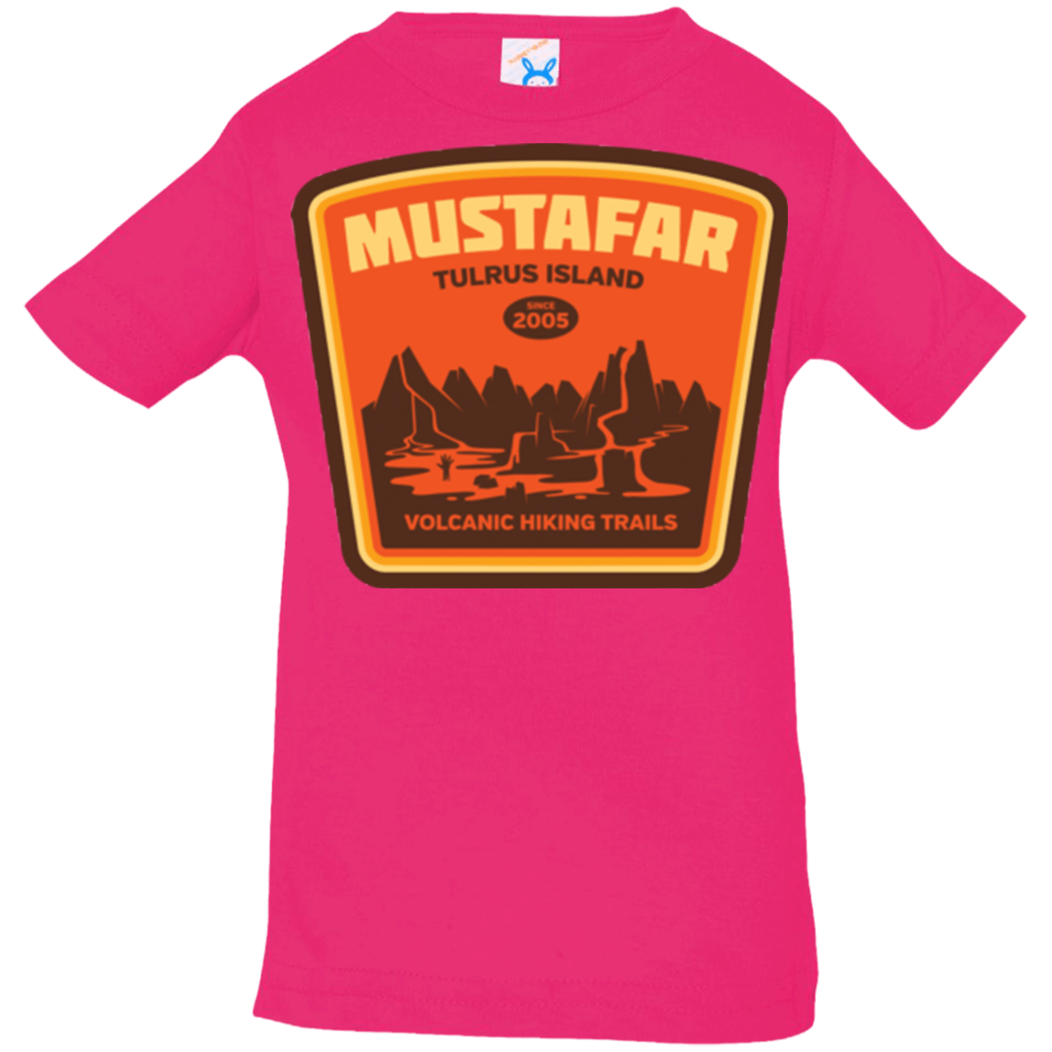 T-Shirts Hot Pink / 6 Months Volcanic Hiking Trails Infant PremiumT-Shirt