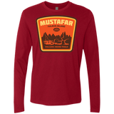 T-Shirts Cardinal / Small Volcanic Hiking Trails Men's Premium Long Sleeve