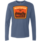 T-Shirts Indigo / Small Volcanic Hiking Trails Men's Premium Long Sleeve