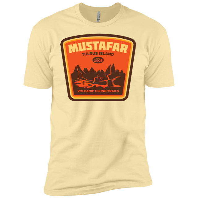 T-Shirts Banana Cream / X-Small Volcanic Hiking Trails Men's Premium T-Shirt