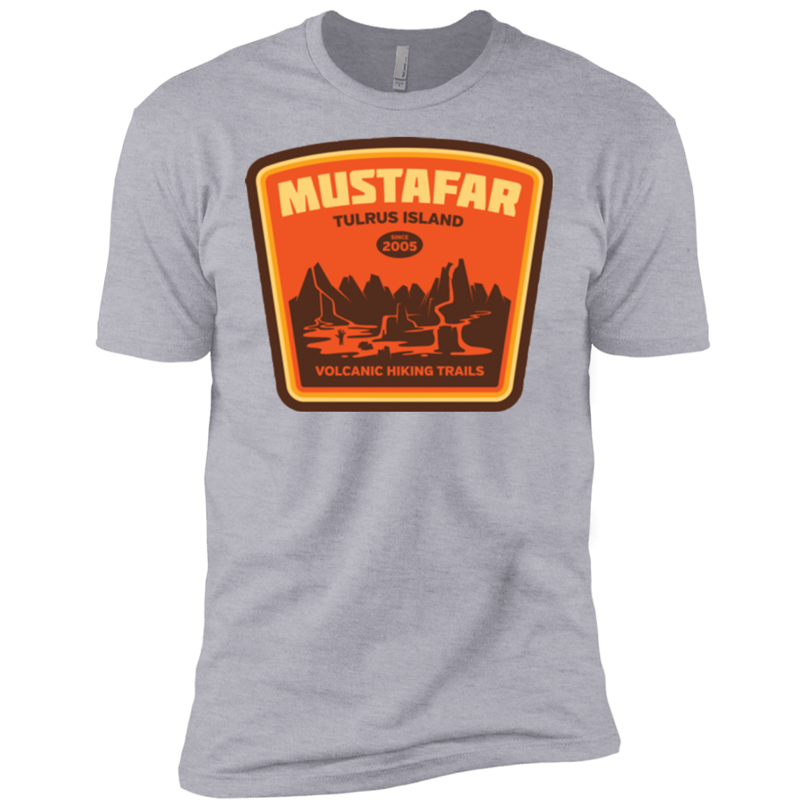 T-Shirts Heather Grey / X-Small Volcanic Hiking Trails Men's Premium T-Shirt