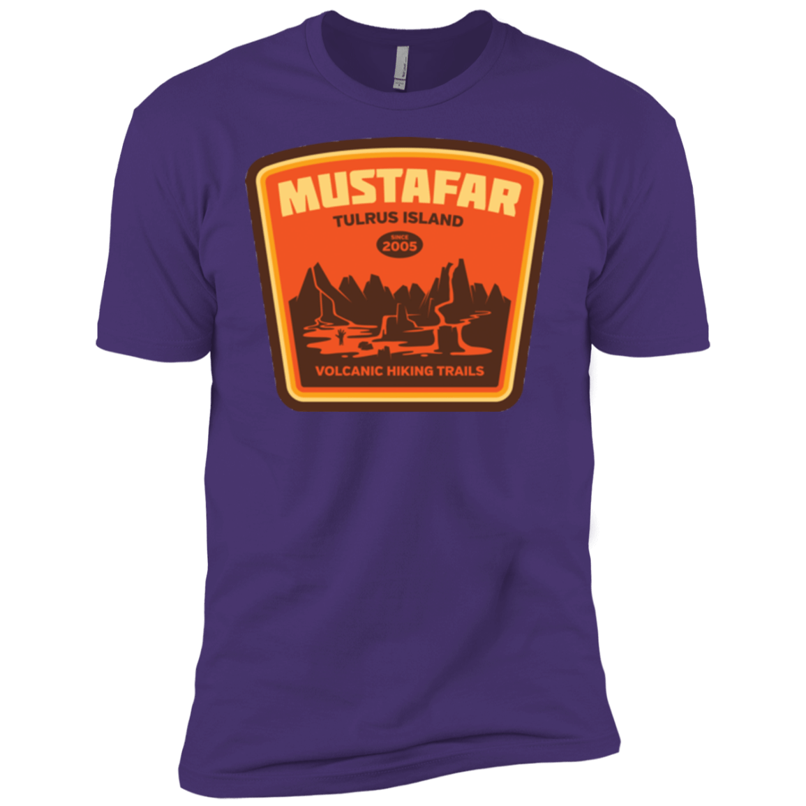 T-Shirts Purple / X-Small Volcanic Hiking Trails Men's Premium T-Shirt