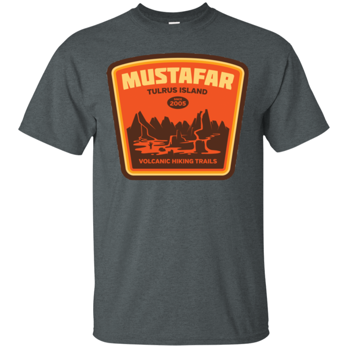 T-Shirts Dark Heather / Small Volcanic Hiking Trails T-Shirt