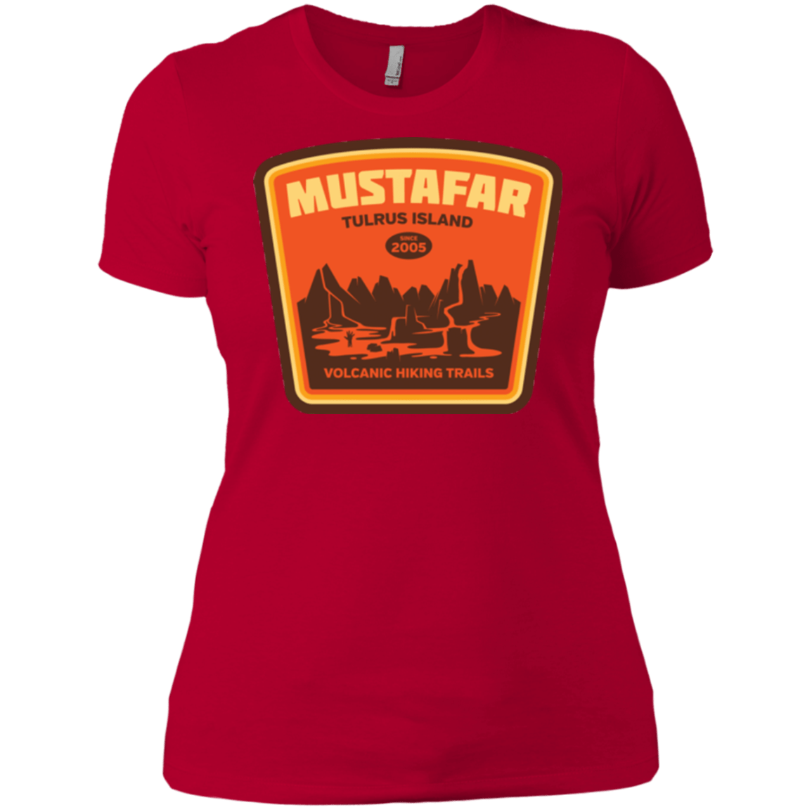 T-Shirts Red / X-Small Volcanic Hiking Trails Women's Premium T-Shirt