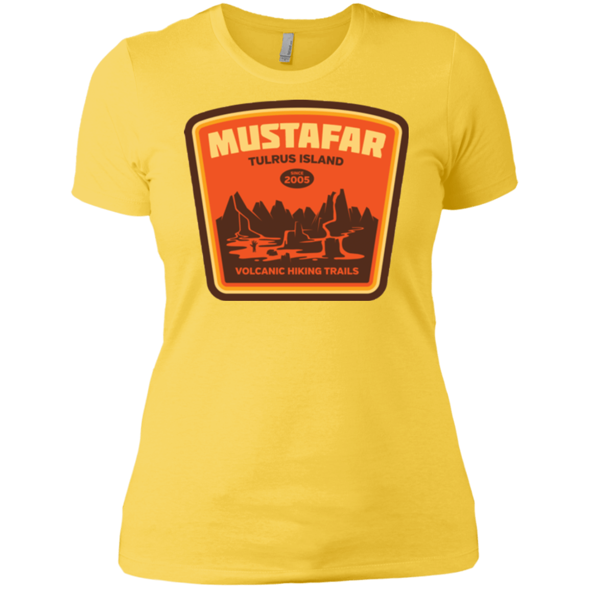 T-Shirts Vibrant Yellow / X-Small Volcanic Hiking Trails Women's Premium T-Shirt