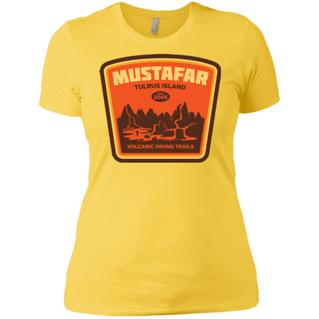 T-Shirts Vibrant Yellow / X-Small Volcanic Hiking Trails Women's Premium T-Shirt