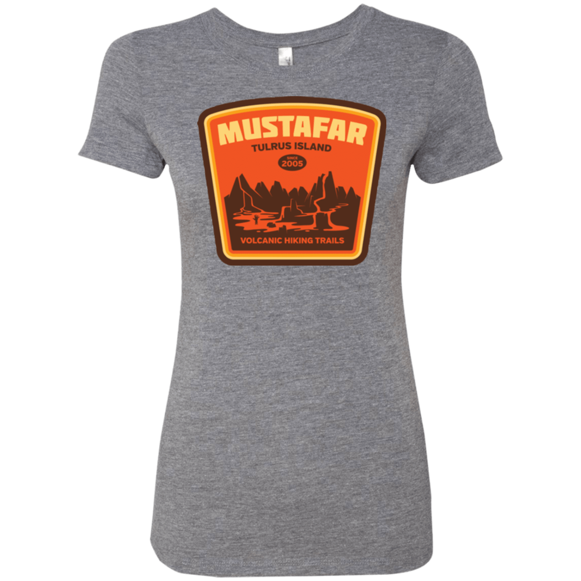 T-Shirts Premium Heather / Small Volcanic Hiking Trails Women's Triblend T-Shirt