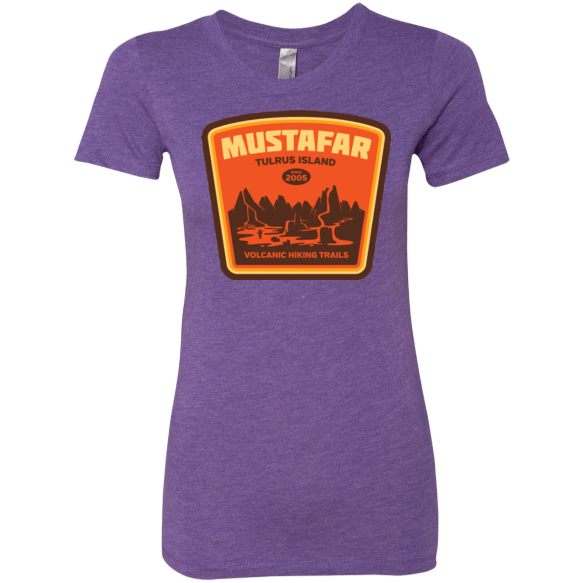 T-Shirts Purple Rush / Small Volcanic Hiking Trails Women's Triblend T-Shirt