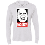 T-Shirts Heather White / X-Small Voldy Triblend Long Sleeve Hoodie Tee