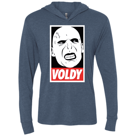 T-Shirts Indigo / X-Small Voldy Triblend Long Sleeve Hoodie Tee