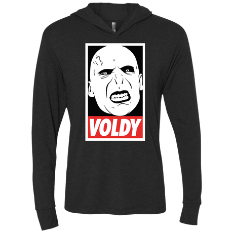 T-Shirts Vintage Black / X-Small Voldy Triblend Long Sleeve Hoodie Tee
