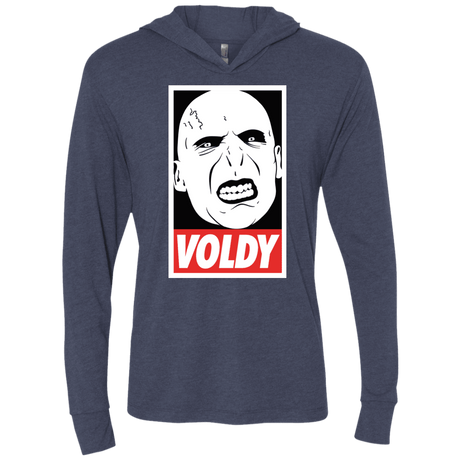 T-Shirts Vintage Navy / X-Small Voldy Triblend Long Sleeve Hoodie Tee
